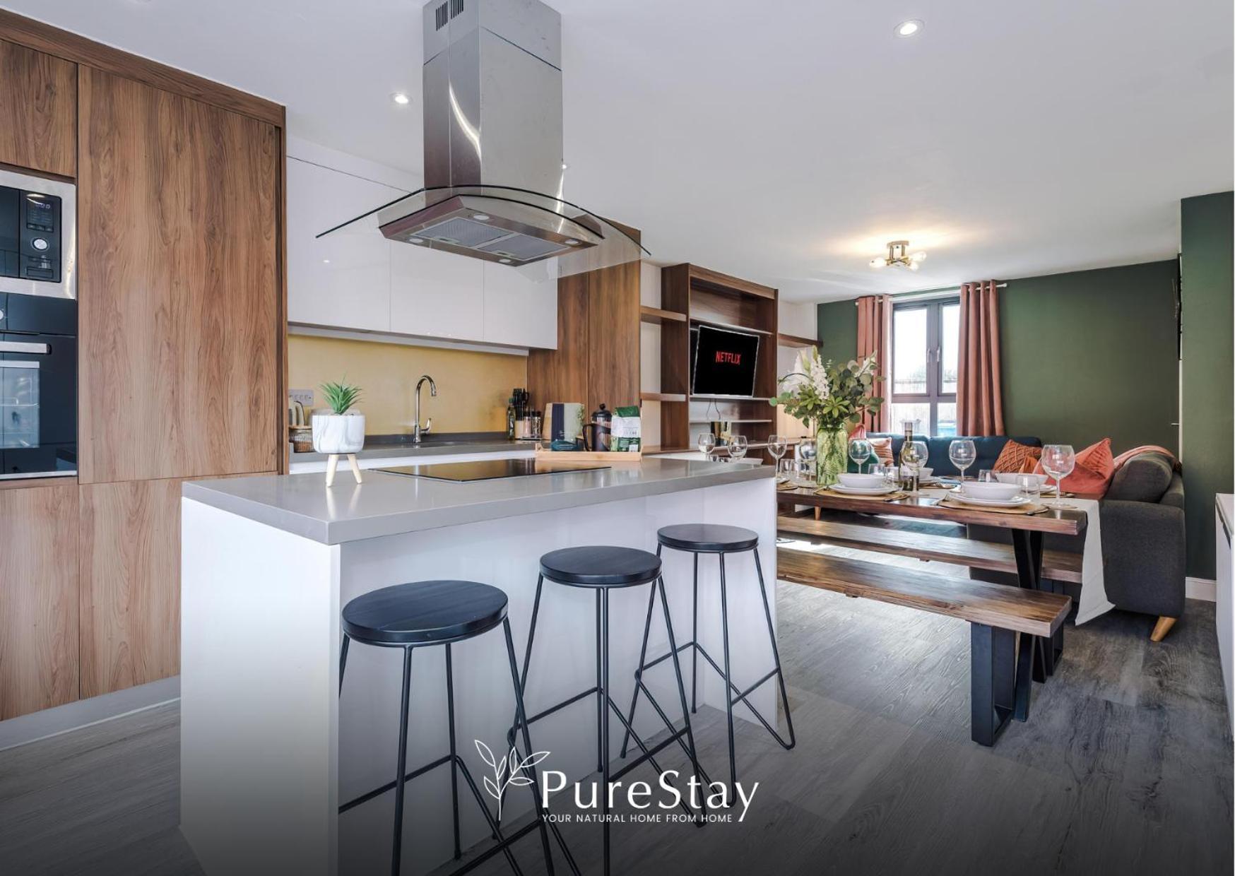 Stunning Five Bedroom Manchester House With Free Parking By Purestay Short Lets & Serviced Accommodation מראה חיצוני תמונה